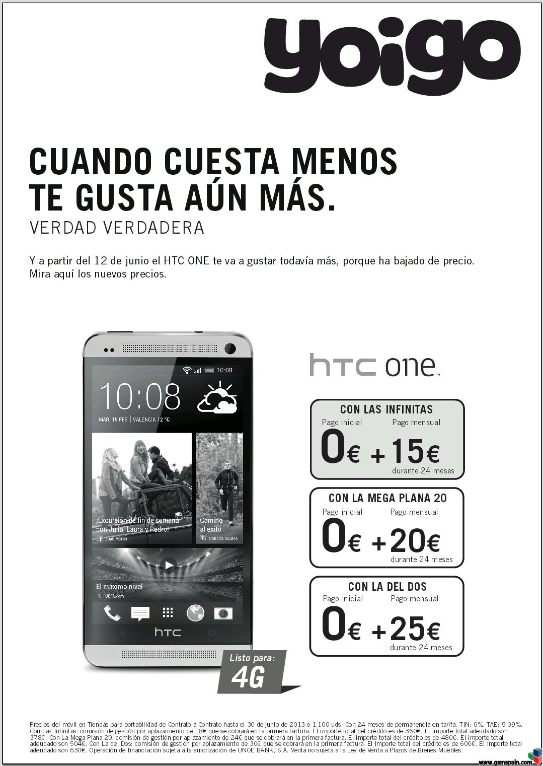 Bajada de precio de la HTC ONE.