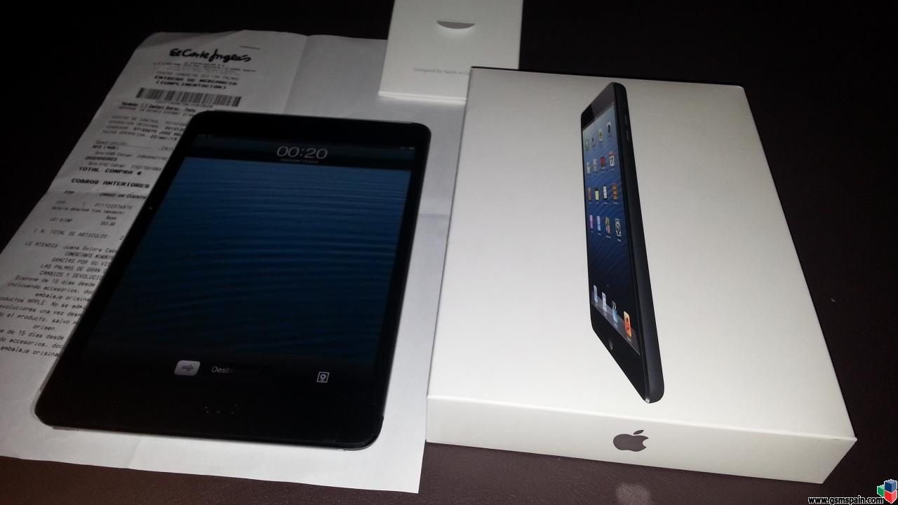 [vendo] Ipad Mini Color Negra 16gb Wifi 1 Mes De Uso 220