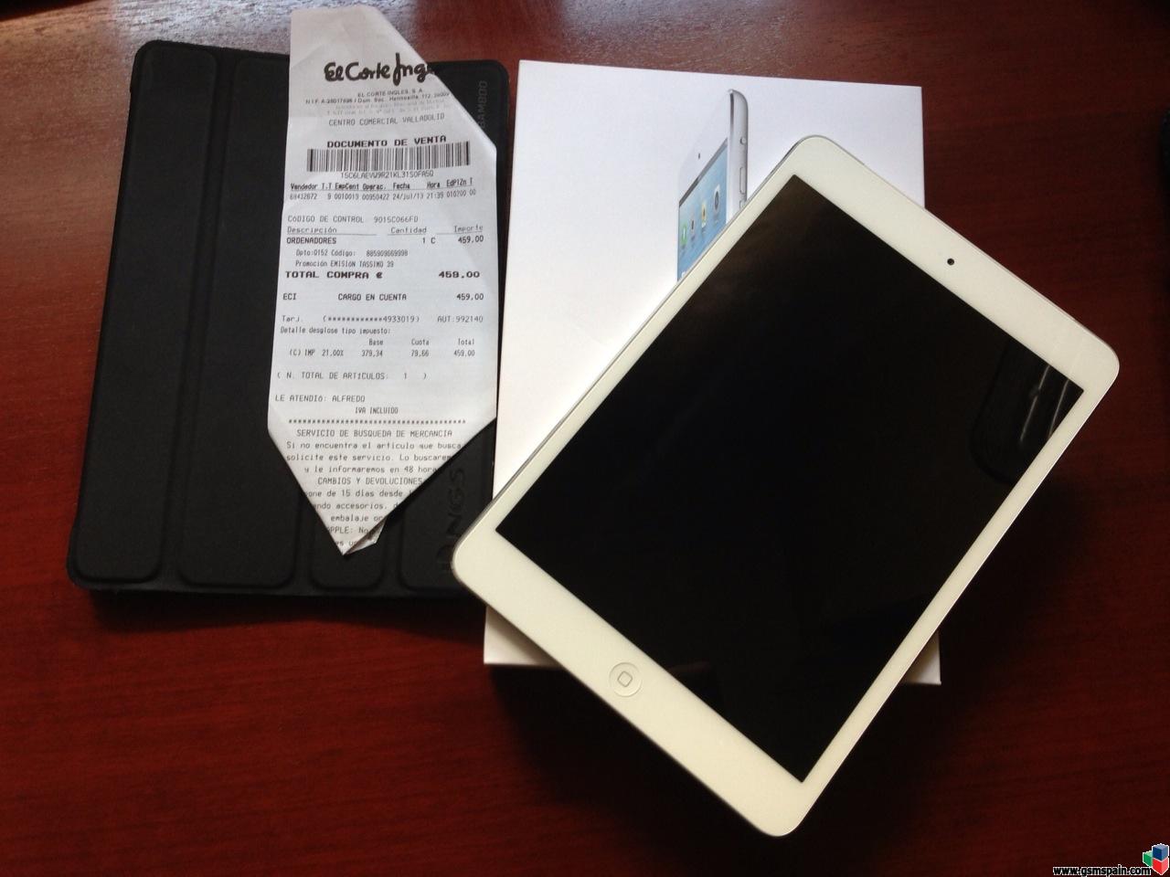 [VENDO] iPad mini 16gb Wifi + 3G Blanco, menos de un mes con ticket!!