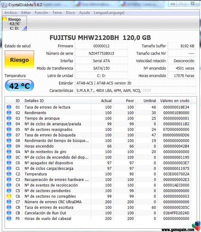 [AYUDA] Crystal Disk Info me dice que el HDD está en riesgo