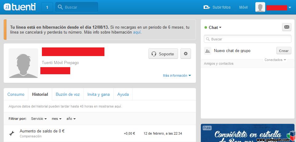 [QUEJA] Nmero caducado por informacin errnea en la locucin Tuenti, an coge lnea.