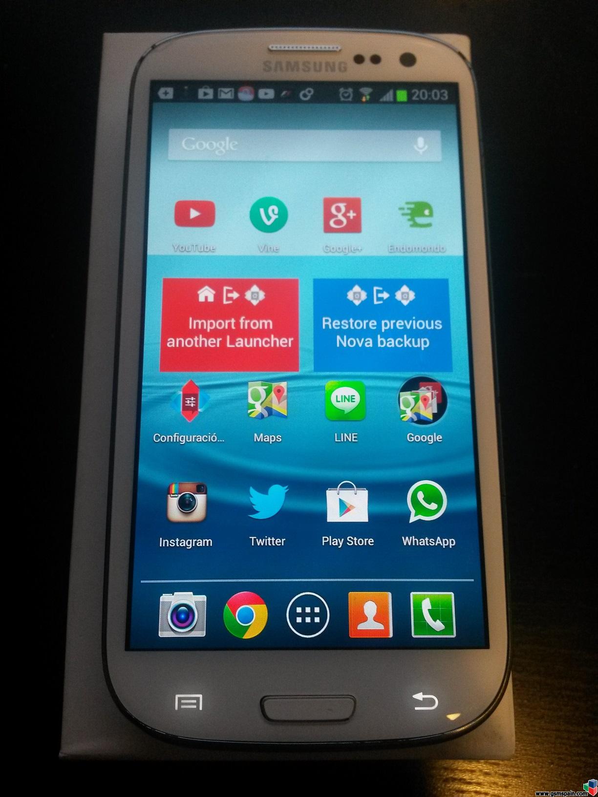[VENDO] Samsung Galaxy S 3 blanco y libre de casa, 220 