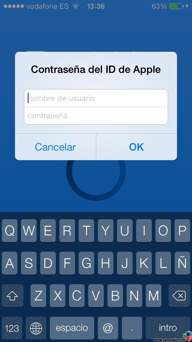 App pp25 con el botn azul!!