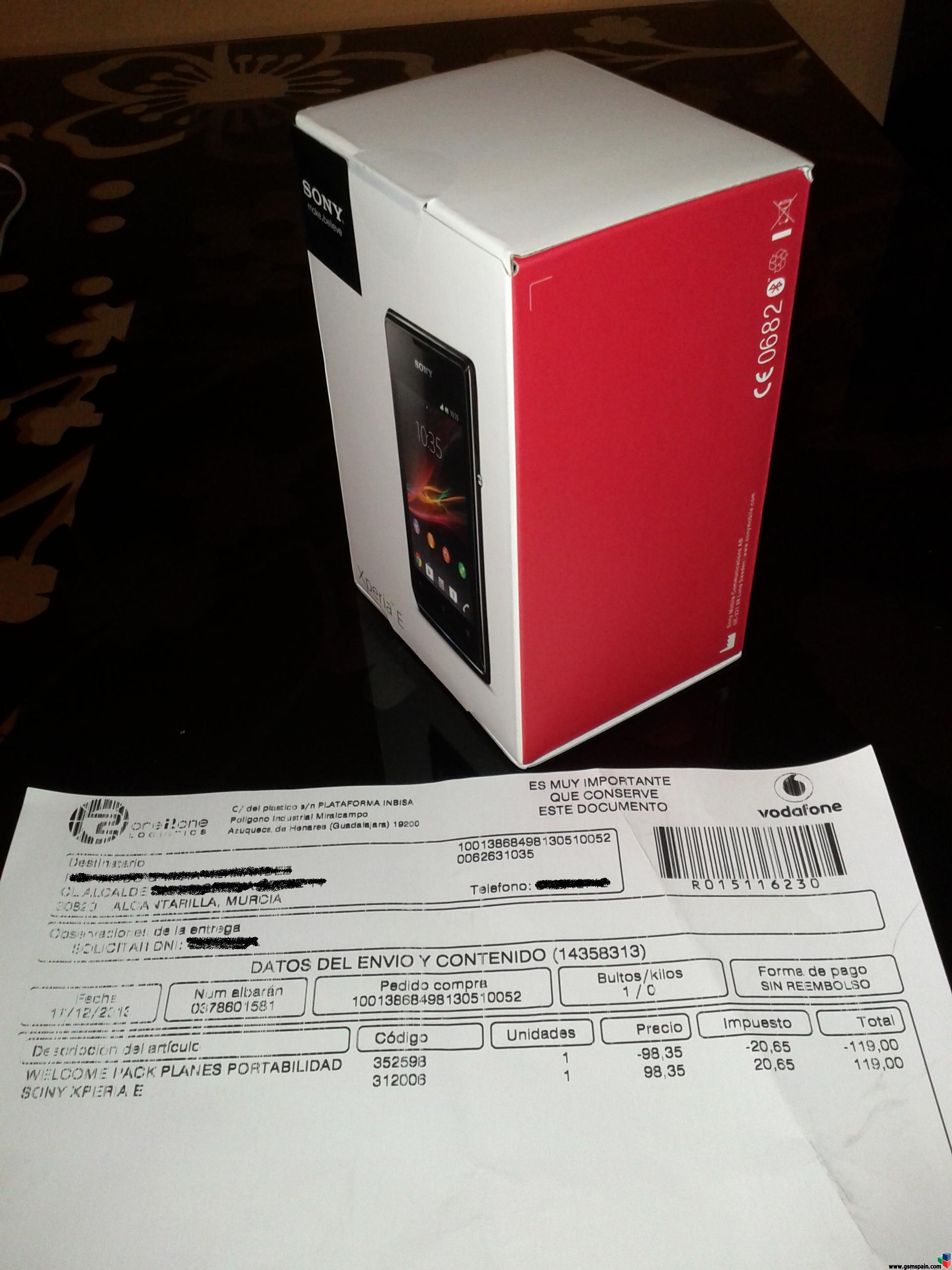 [vendo] Sony Xperia E - Vodafone - Precintado