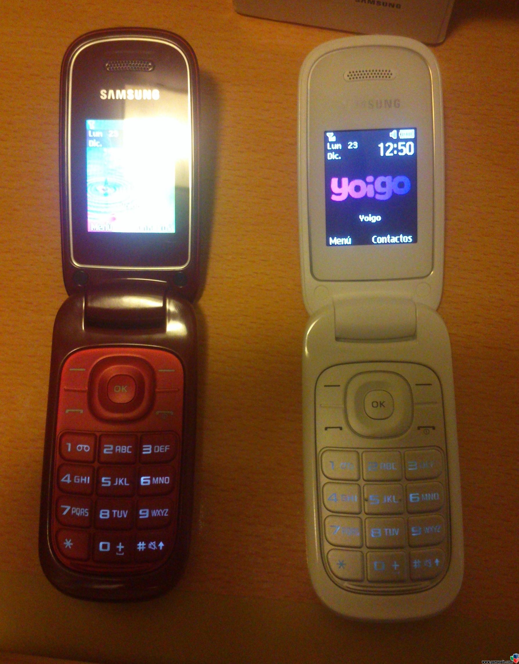 [VENDO] Pack de móviles básicos: 2 Samsung GT-E1270 de YOIGO a estrenar.