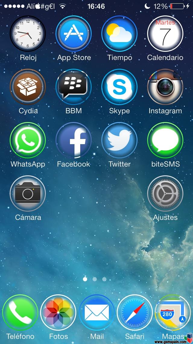 Ensea tu escritorio iOS 7