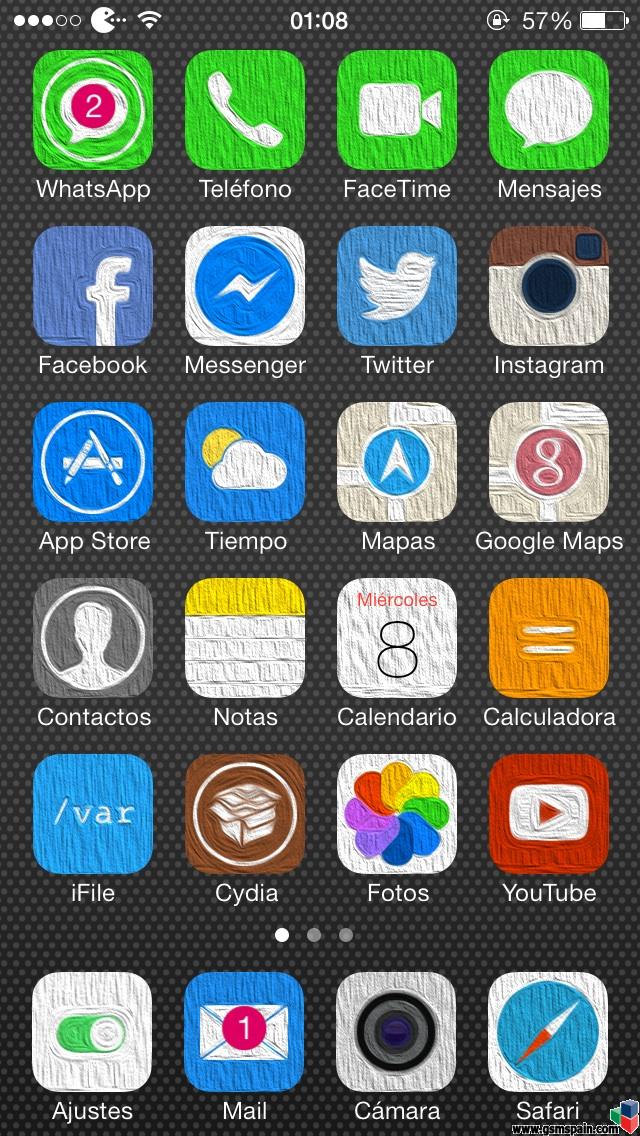 Ensea tu escritorio iOS 7