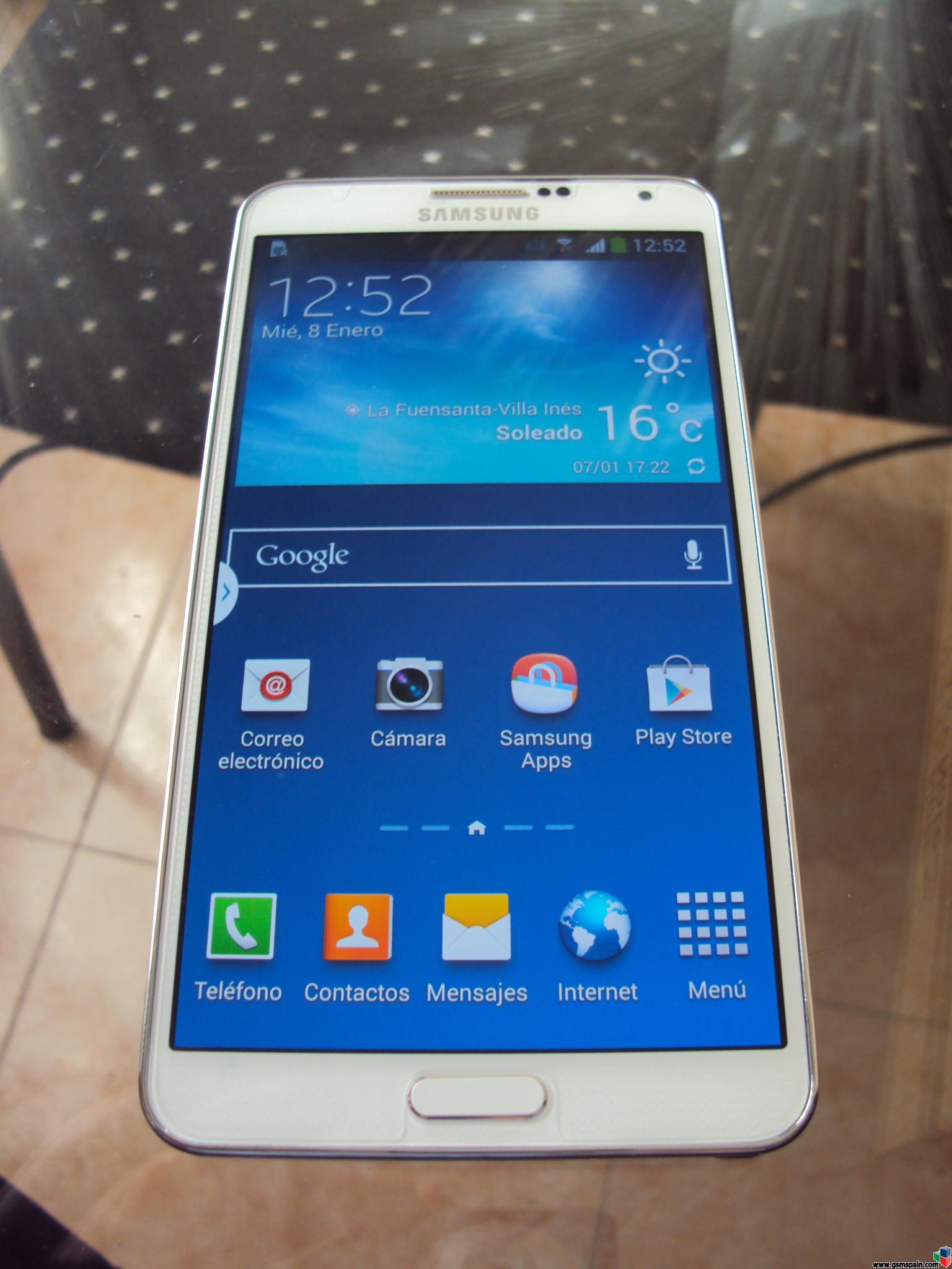 [vendo] Samsung Note 3 Libre Blanco Como Nuevo Por 399,95 G.i