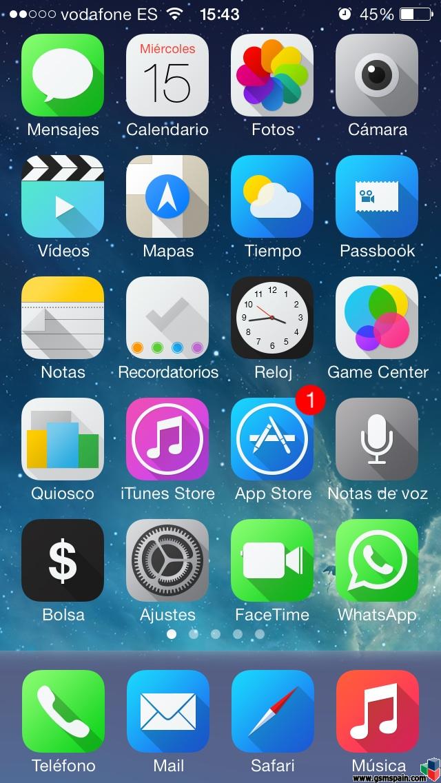 Ensea tu escritorio iOS 7