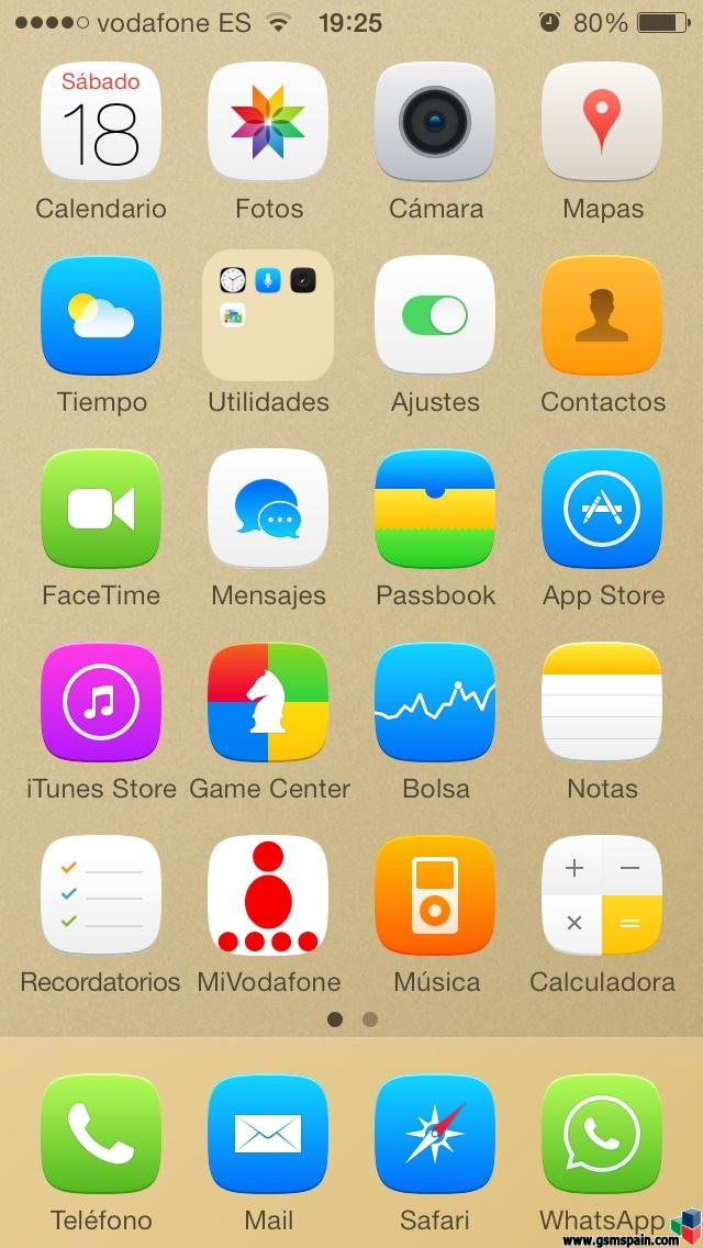 Ensea tu escritorio iOS 7