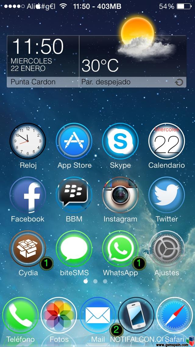 Ensea tu escritorio iOS 7