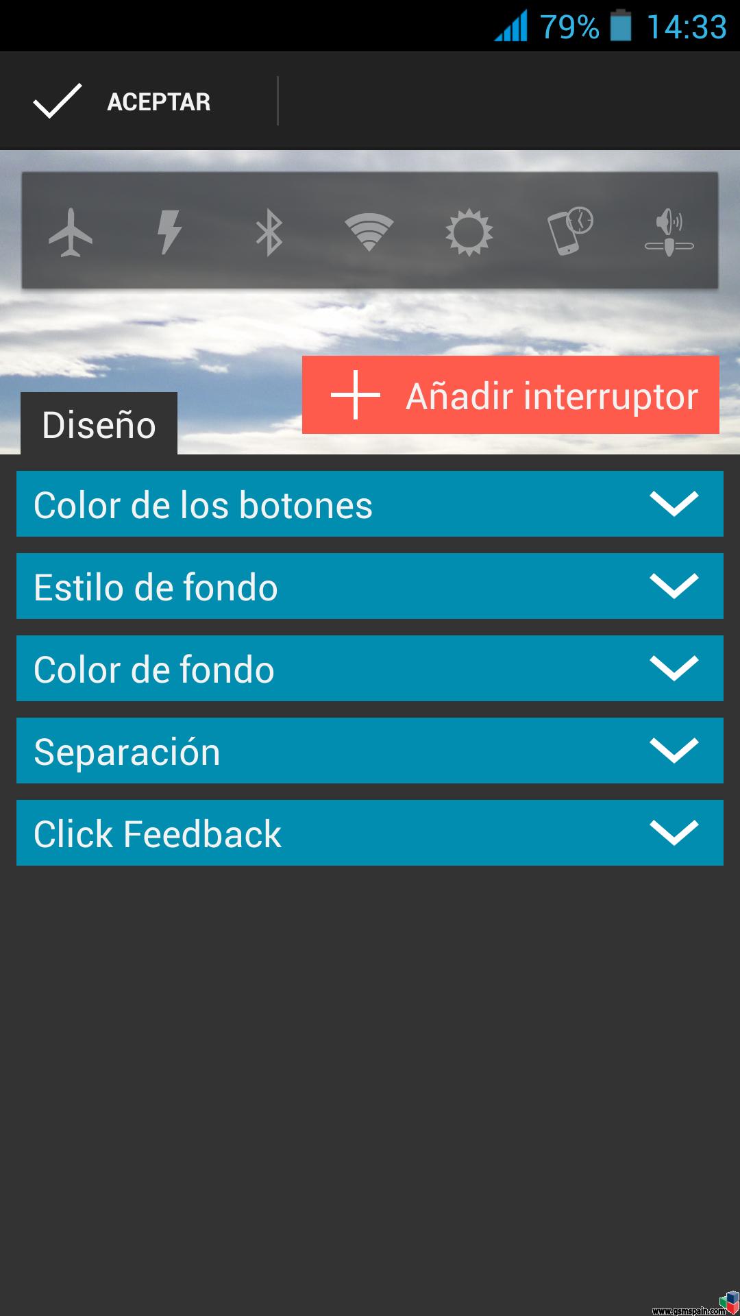 [BUSCO] Widgets para encender/apagar wifi, datos, brillo, etc.