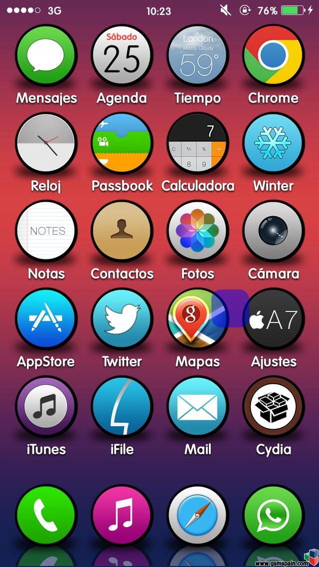 Ensea tu escritorio iOS 7