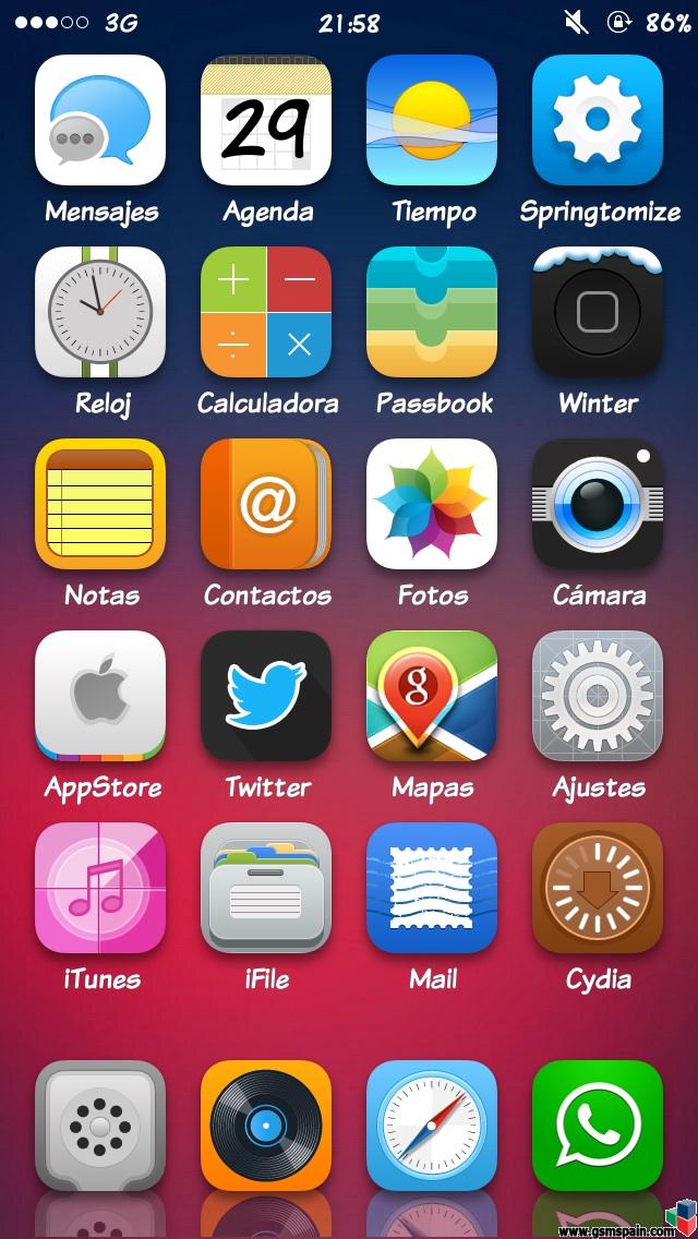 Ensea tu escritorio iOS 7