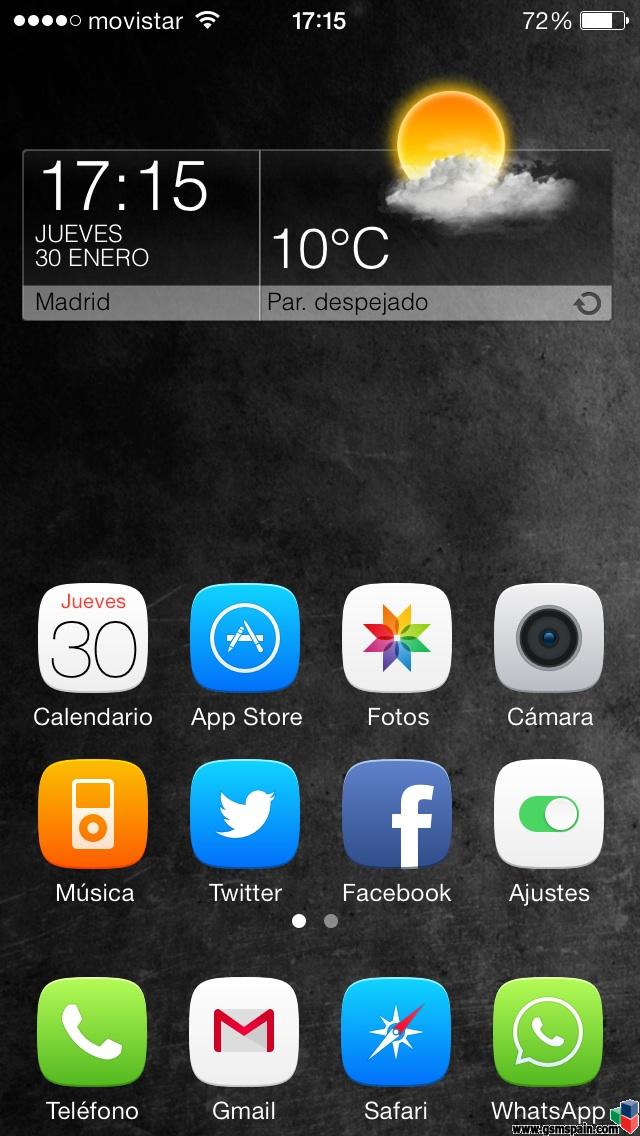 Ensea tu escritorio iOS 7