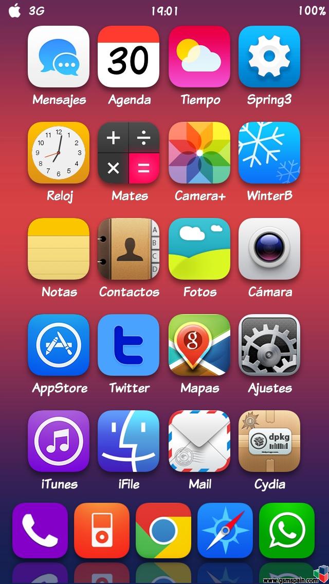 Ensea tu escritorio iOS 7
