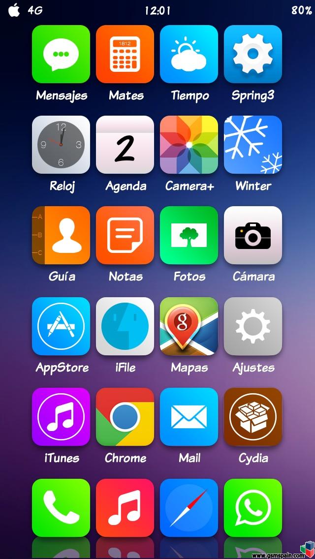 Ensea tu escritorio iOS 7