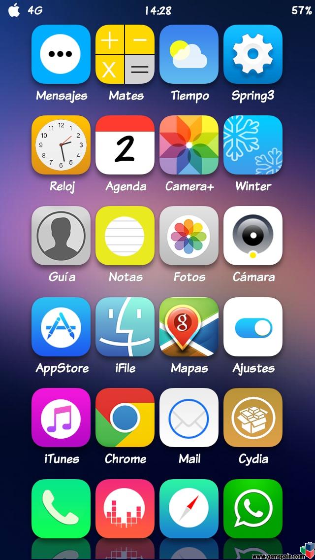 Ensea tu escritorio iOS 7