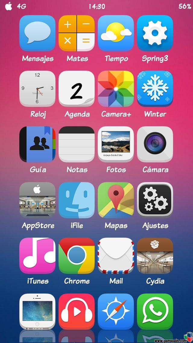 Ensea tu escritorio iOS 7