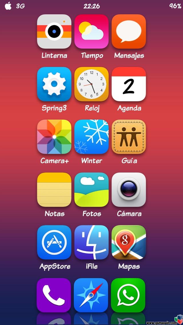 Ensea tu escritorio iOS 7