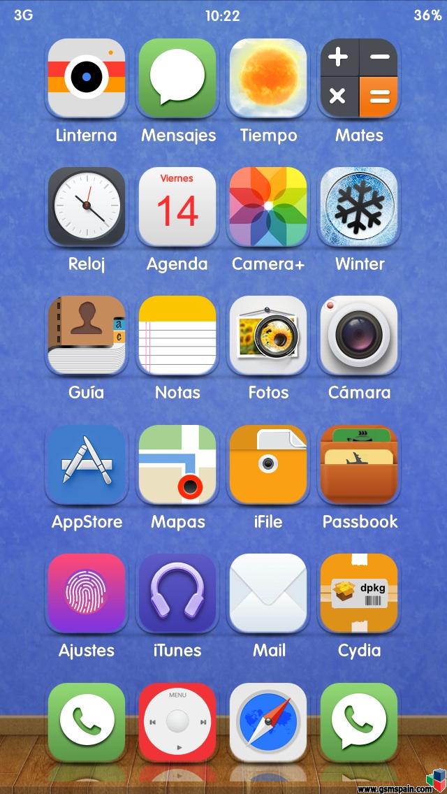 Ensea tu escritorio iOS 7