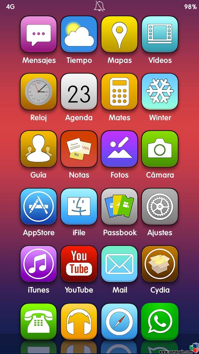 Ensea tu escritorio iOS 7