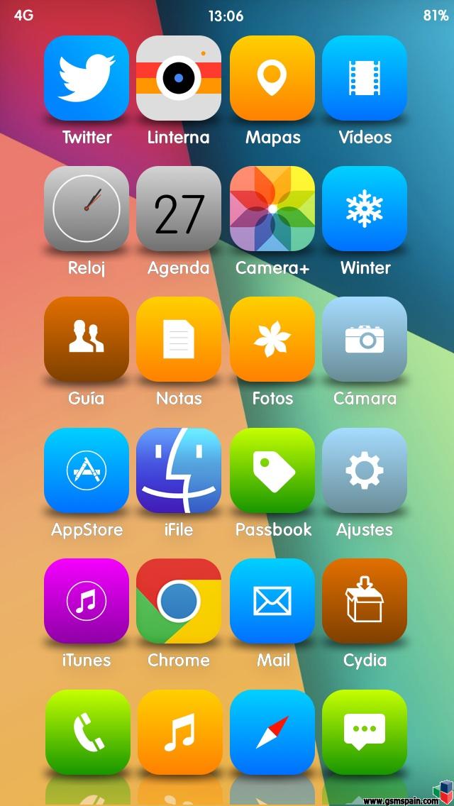 Ensea tu escritorio iOS 7