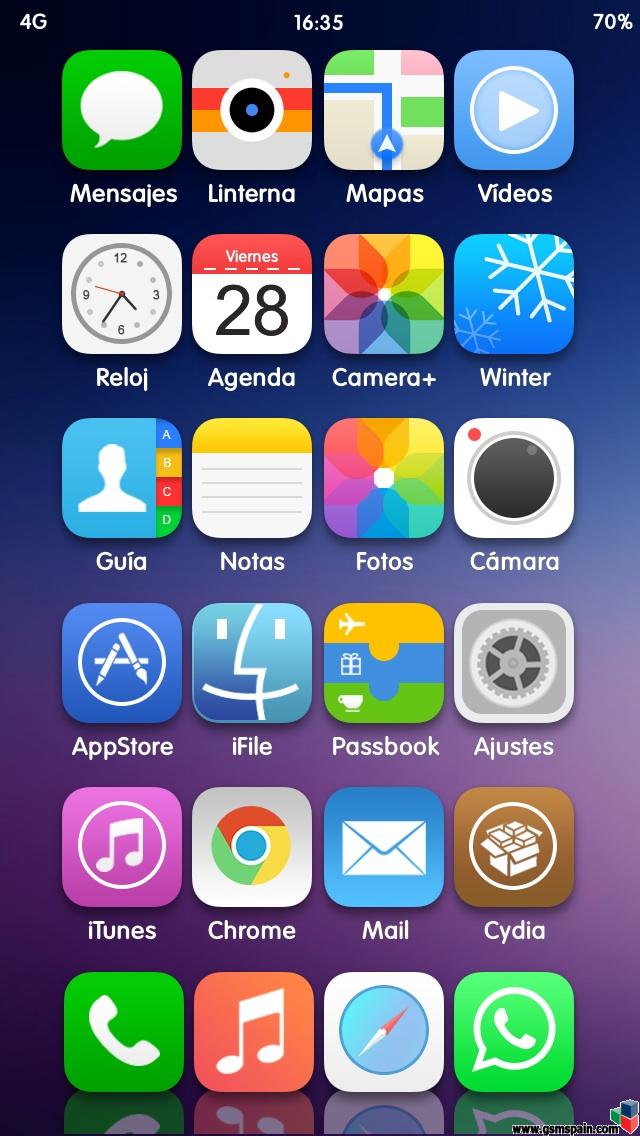 Ensea tu escritorio iOS 7