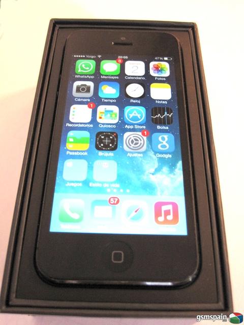 [VENDO] iPhone 5 - - Yoigo - - Negro - - 280 GI