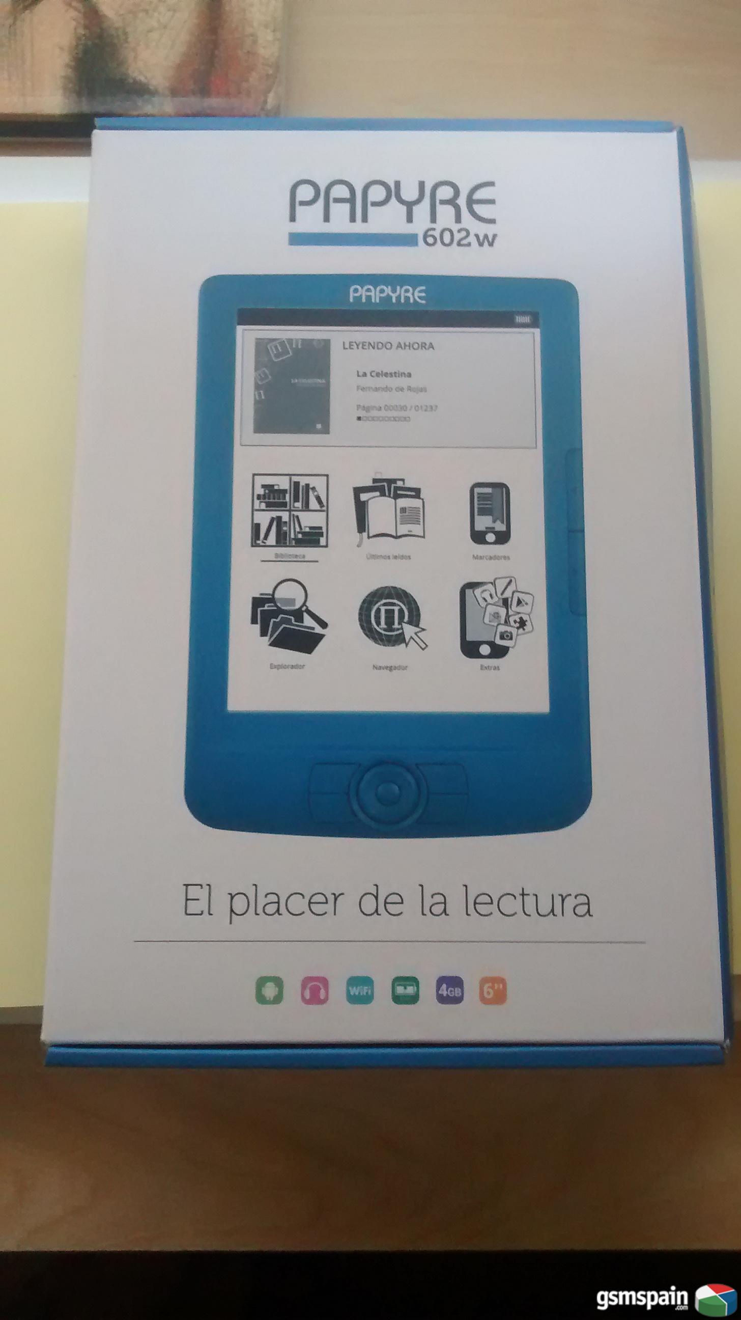 [VENDO] Ebook Papyre 602w - Azul - Nuevo a estrenar - Buen precio