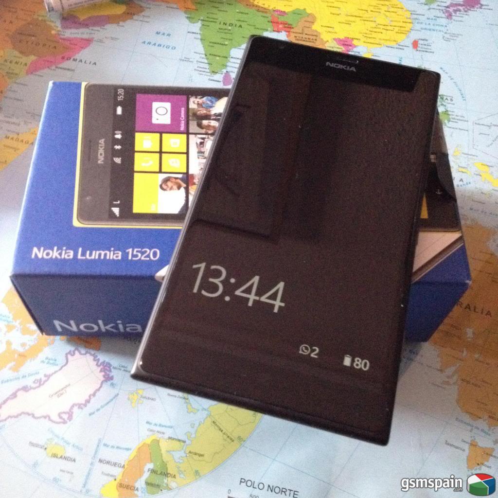 [VENDO] Nokia Lumia 1520 libre negro con solo unas semanas + Funda Nillkim