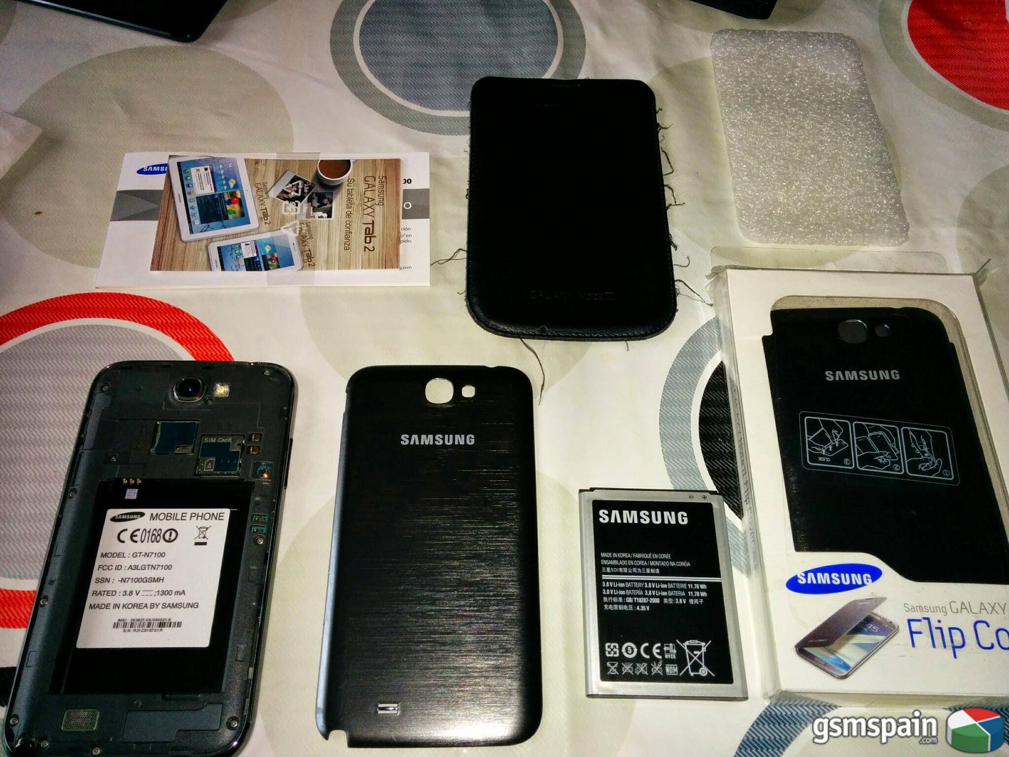 [VENDO] Samsung Galaxy Note 2 Gris 16Gb libre de fbrica + extras