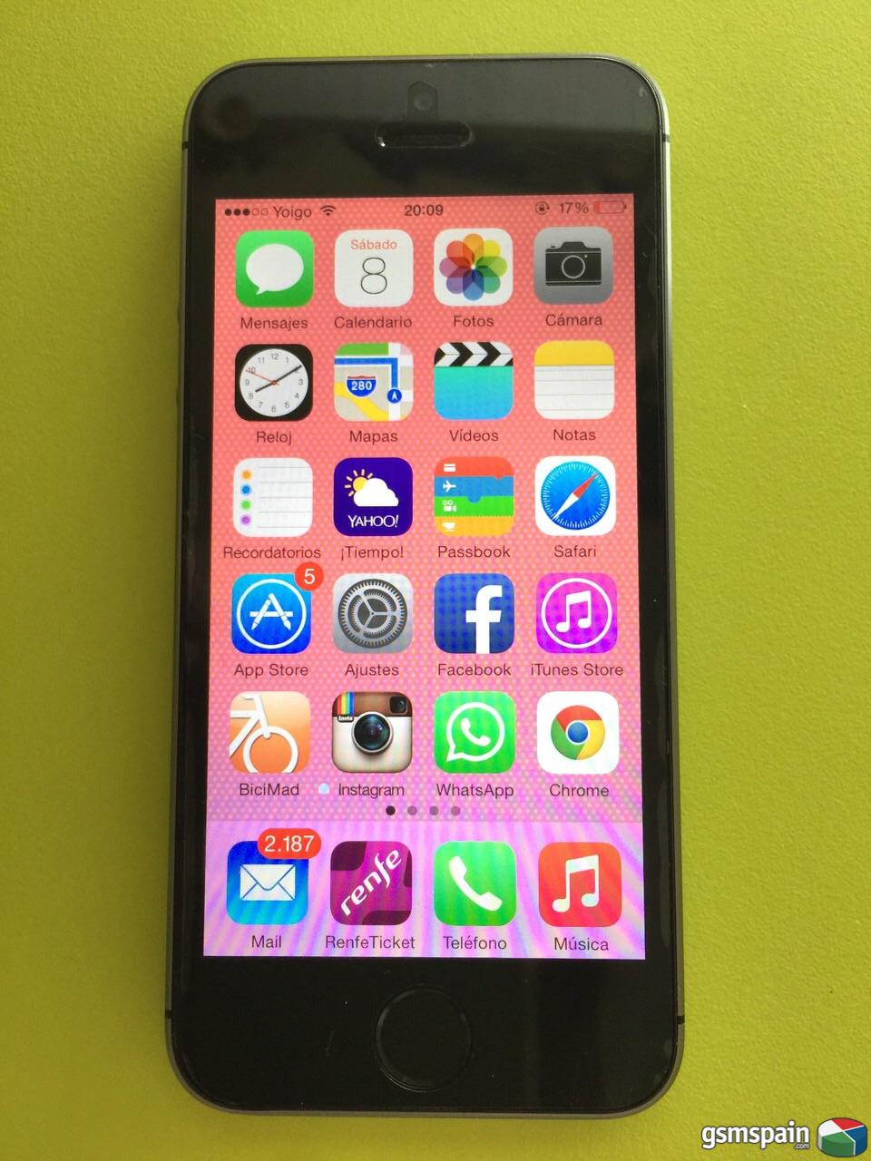 [VENDO] iPhone 5S Negro 16gb - Liberado (exVodafone)