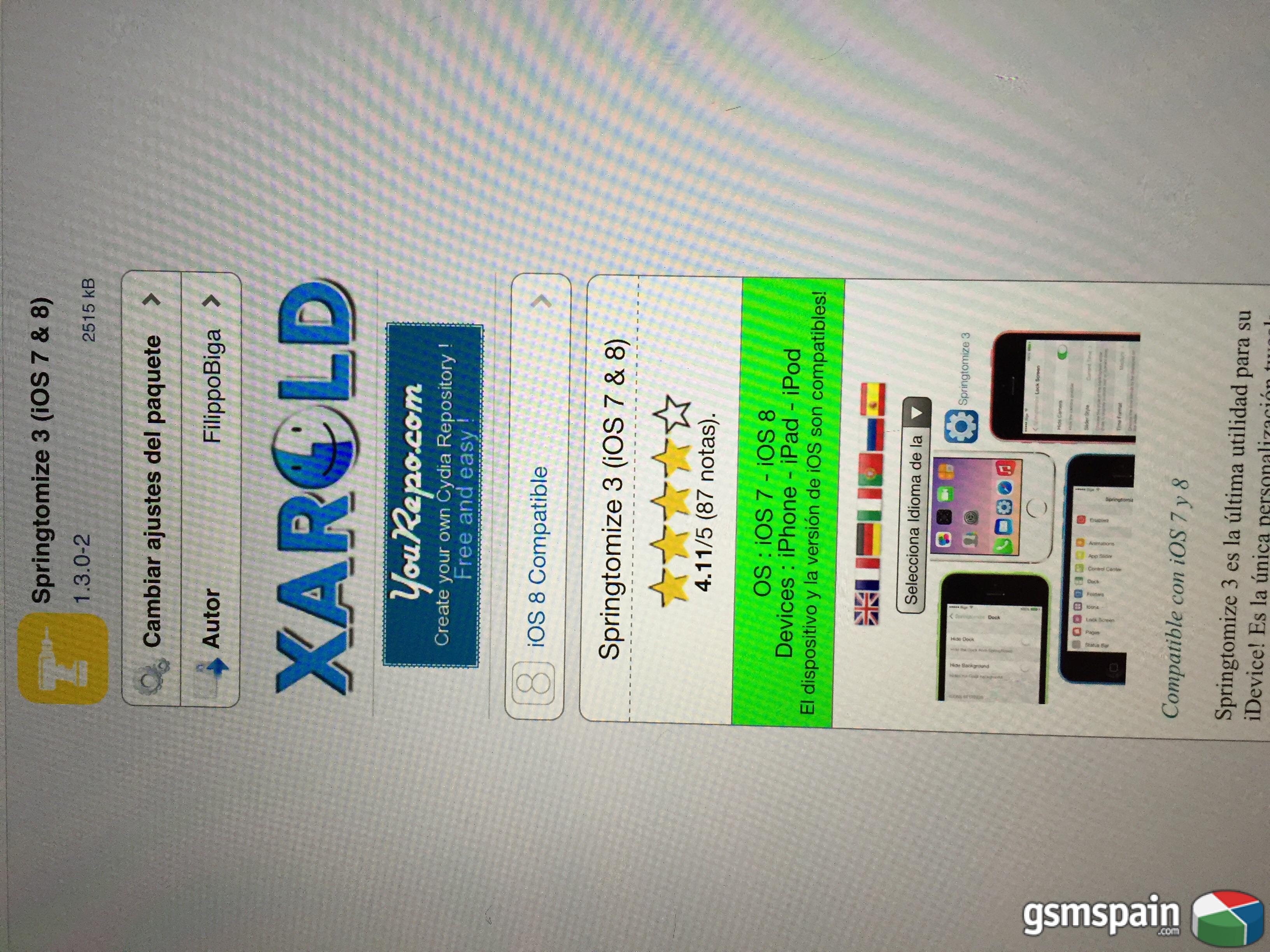 [HILO OFICIAL] Tweaks compatibles con iOS 8  iOS 8.1