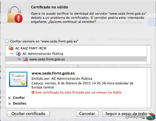 [AYUDA] Problema con la obtencin del Certificado Digital.