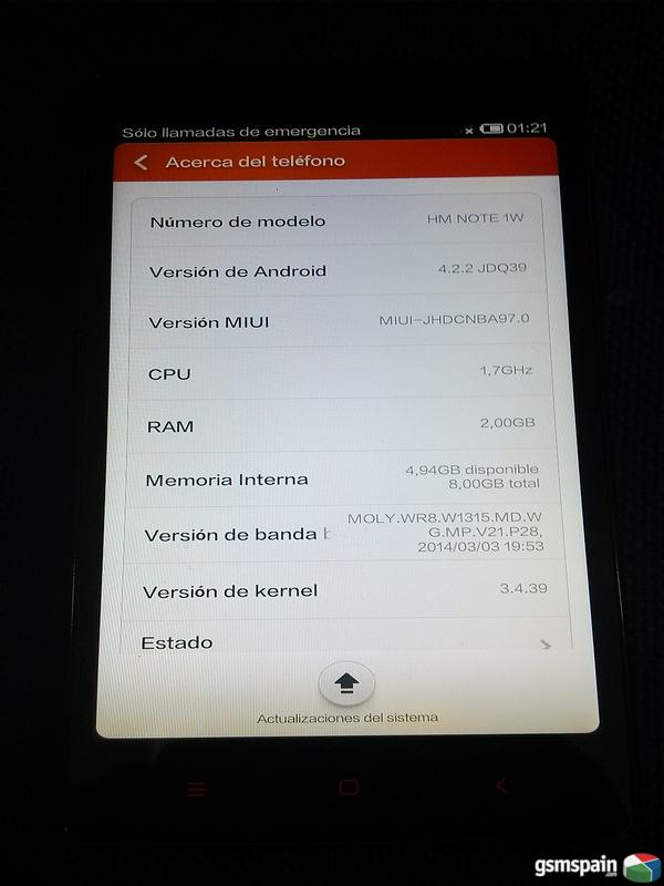 [VENDO] [o CAMBIO] Xiaomi Redmi Note 3G por electroacustica o gadget
