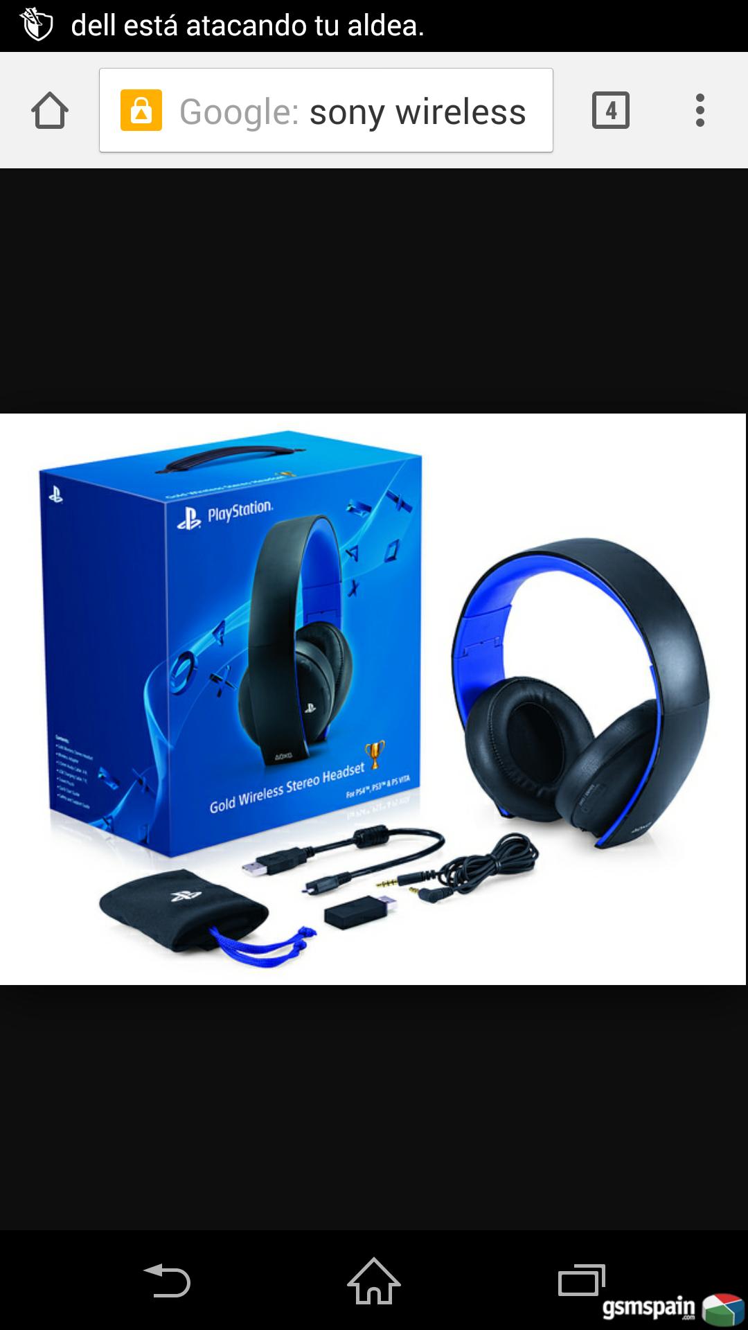 [COMPRO] Sony Wireless Stereo Headset  ps4