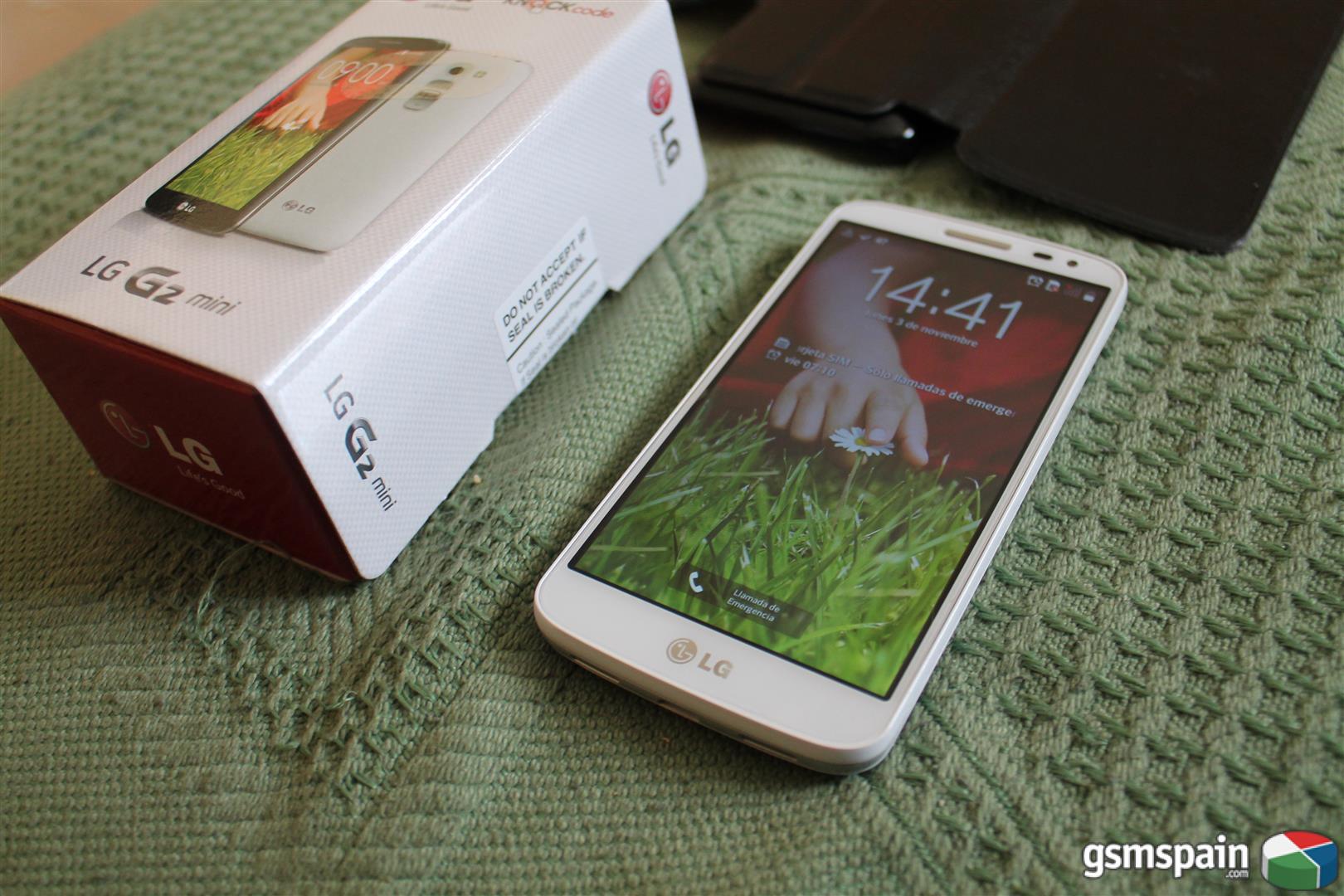 [VENDO] LG G2 Mini D620 Blanco Libre impecable + Funda piel y factura.....