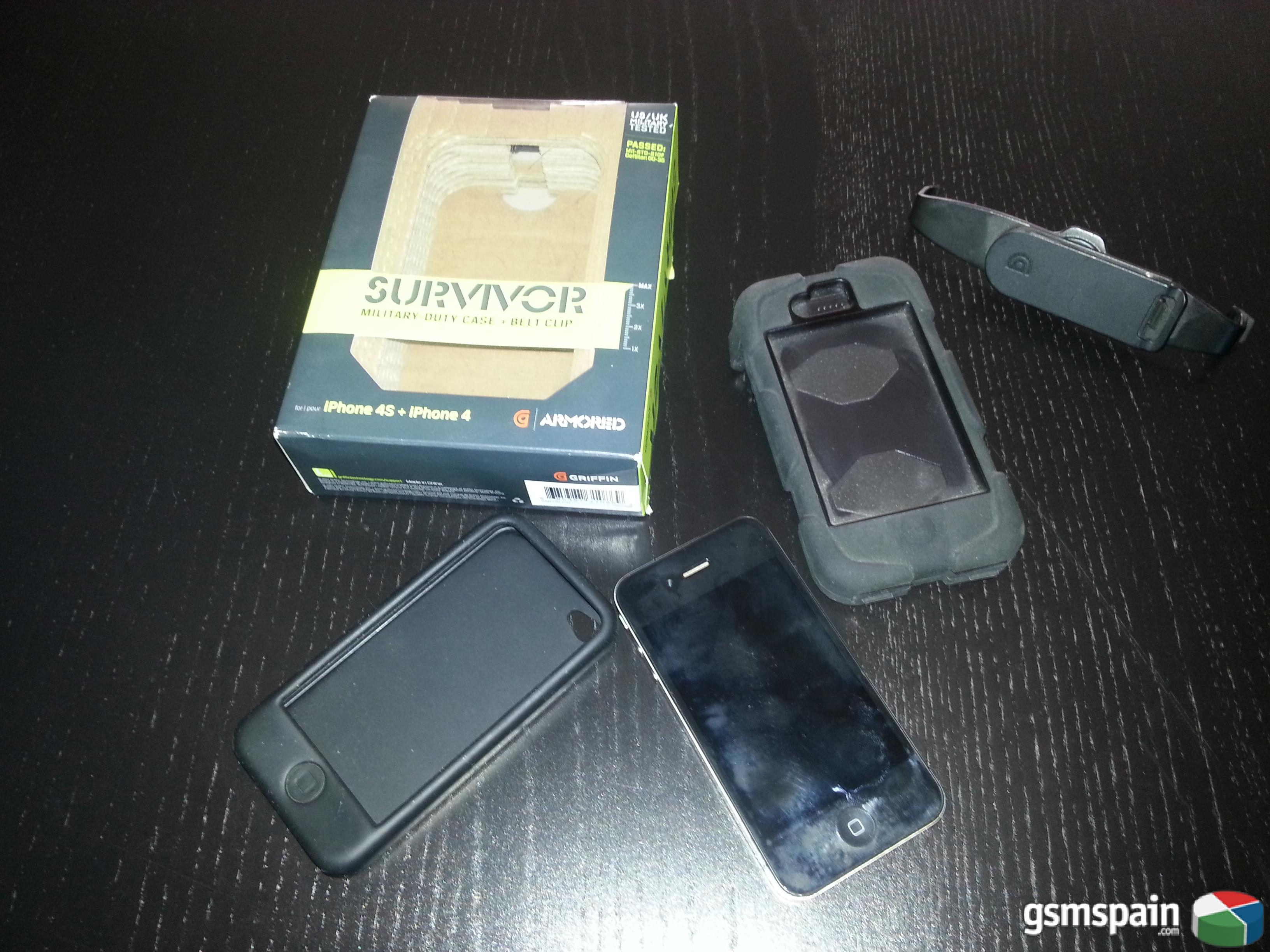 [VENDO] [VENDO] Iphone 4 con defecto GSM + funda ARMORED Survivor 4/4S.