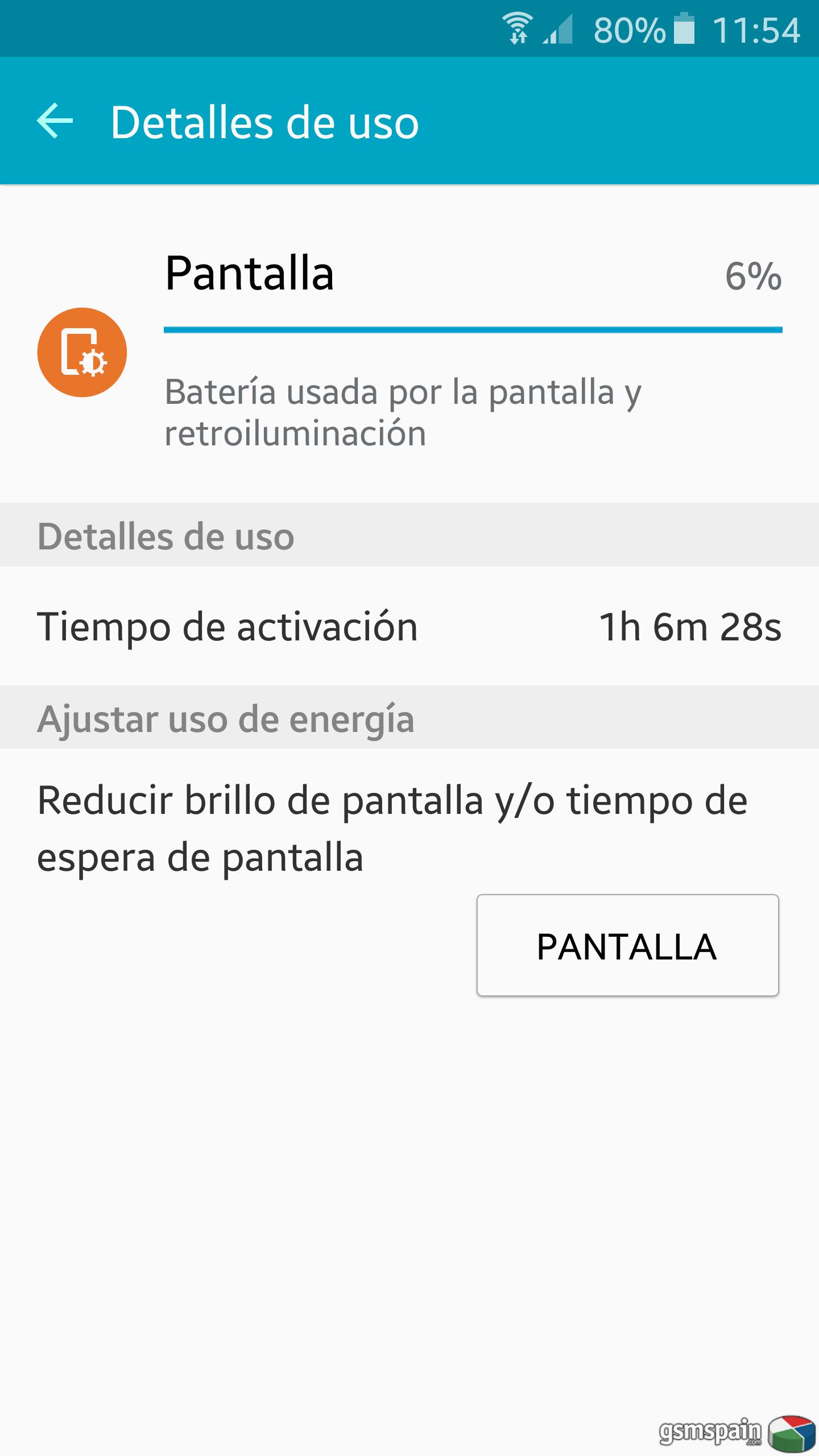 [PROBLEMA] Excesivo consumo de batera en reposo del Galaxy S6