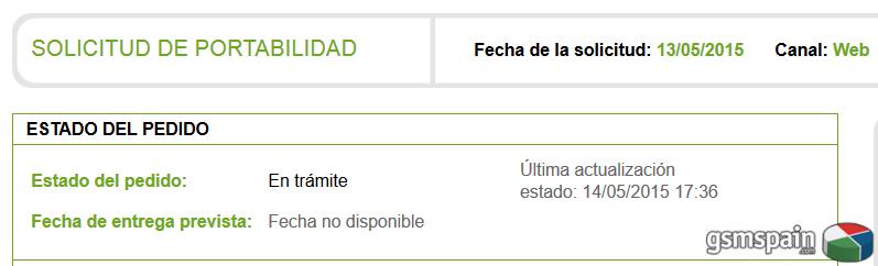 [AYUDA] Estado pedido yoigo, sin datos