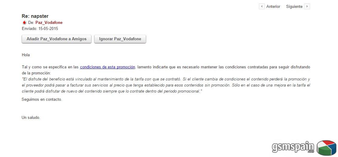 [AYUDA] Sms de Vodafone informando cambio de tarifa.