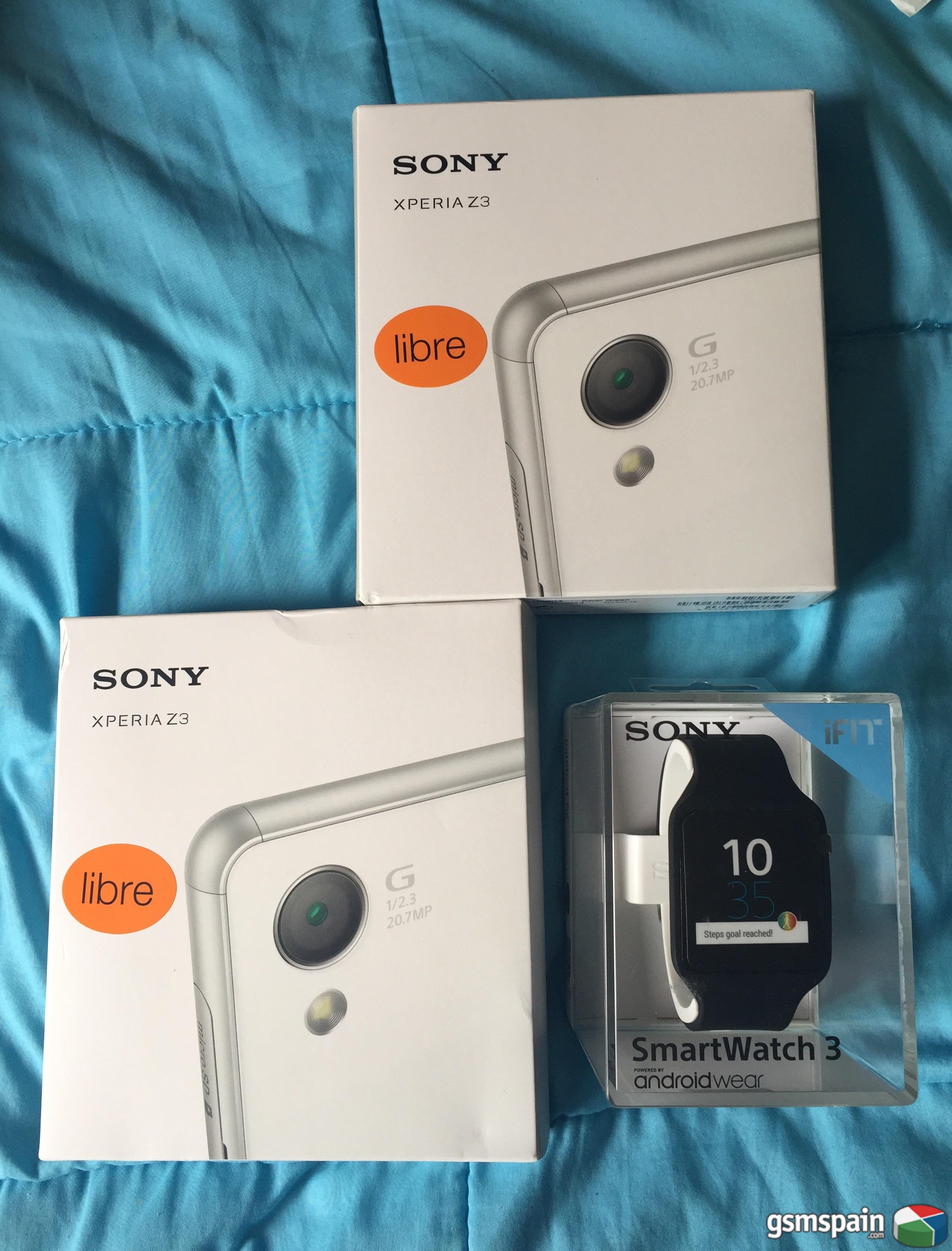 [VENDO] >>> Sony Xperia Z3 PRECINTADOS, blanco y verde + Smartwatch 3 <<<