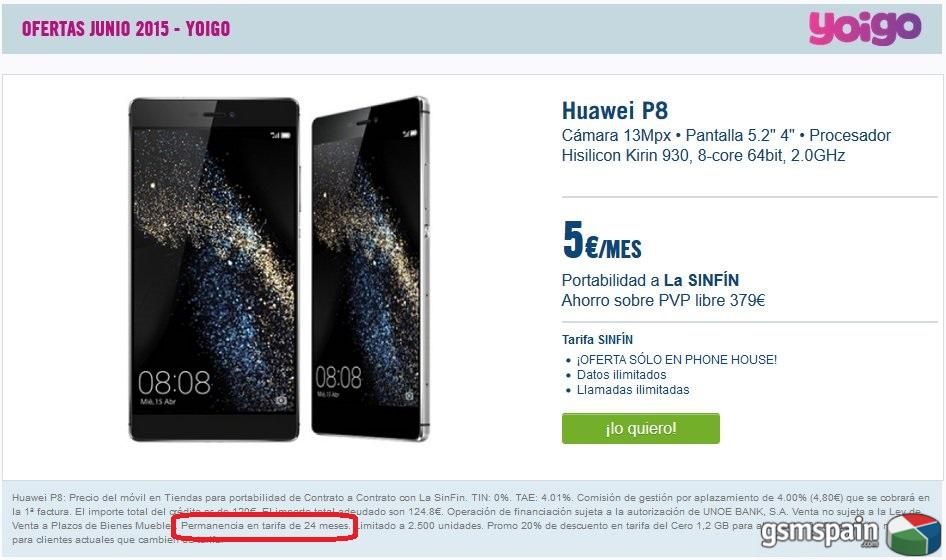 [AYUDA] Oferta Huawei P8 en The Phonehouse