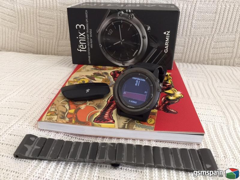 [VENDO] Garmin FENIX 3 ZAFIRO BUNDLE - TOPE GAMA - Garantia