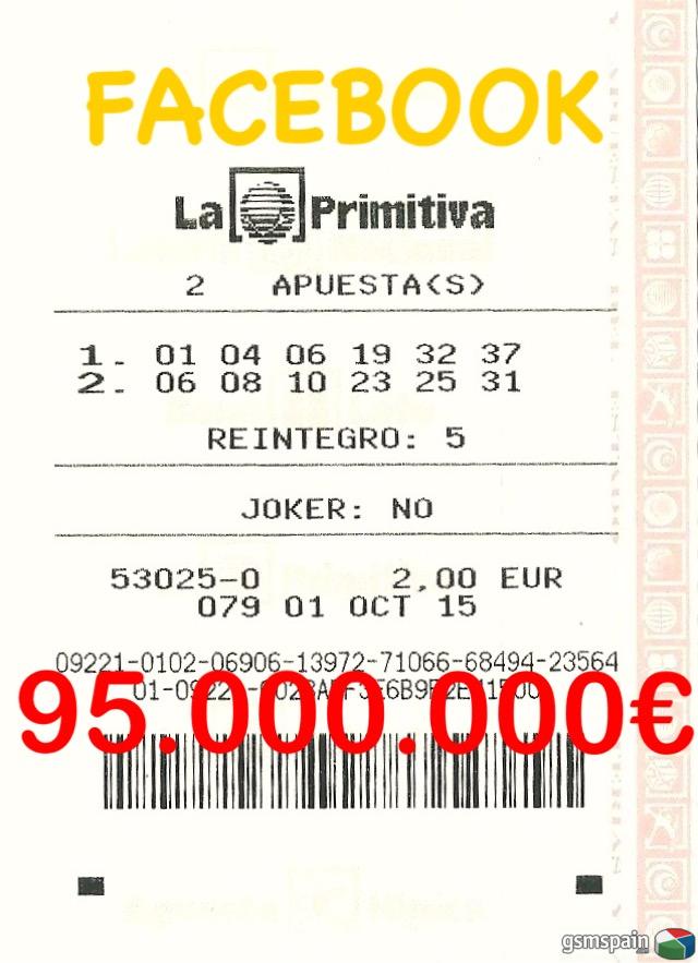 [CHOLLO] Participacin directa PRIMITIVA 95 millones de euros Jueves