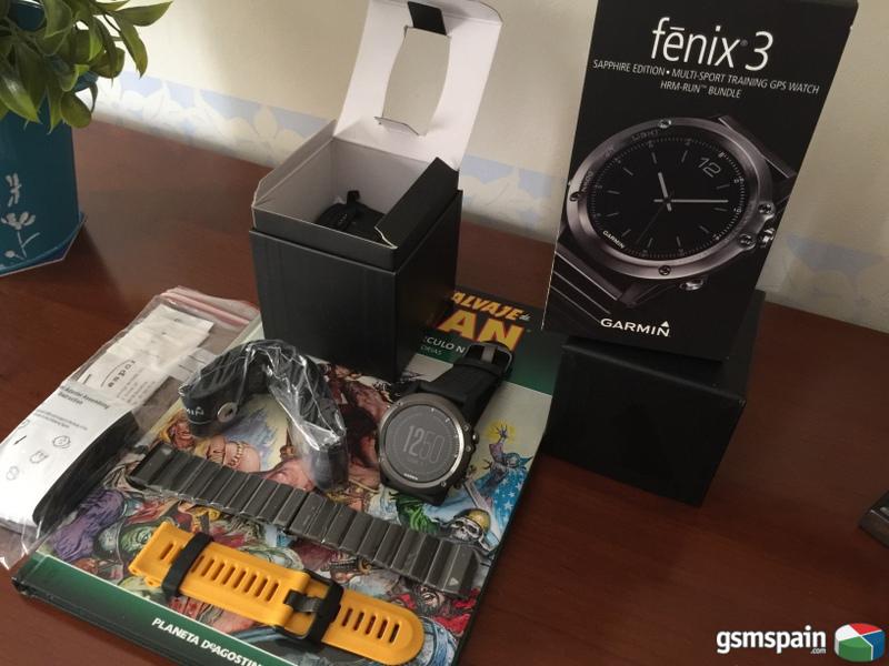 [VENDO] Reloj Garmin FENIX 3 ZAFIRO BUNDLE - EXTRAS y GARANTIA