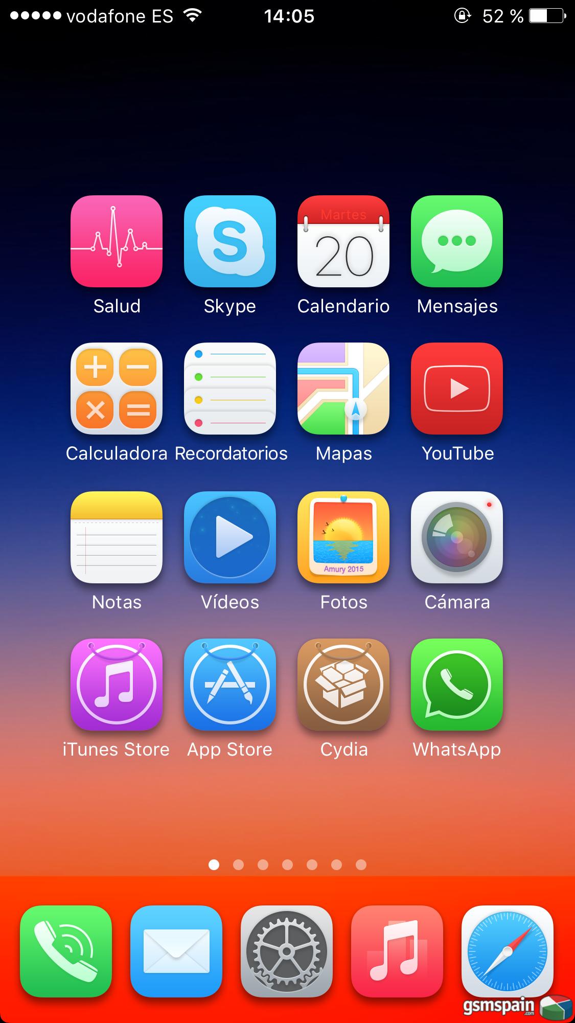 Ensea tu escritorio iOS 7