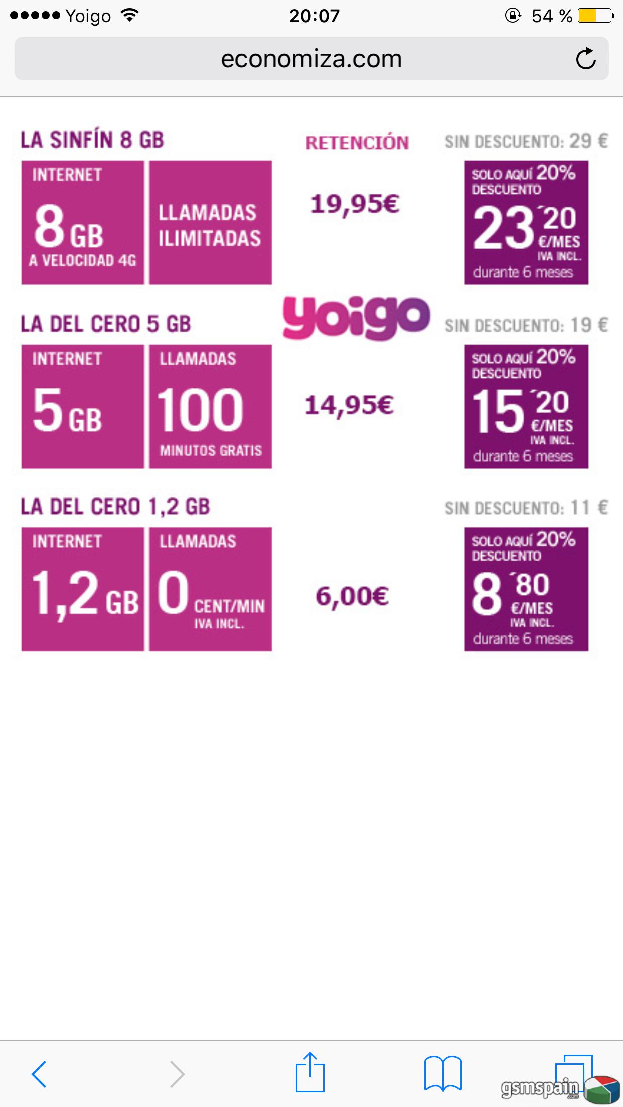 [CONSEJO] Retenciones yoigo