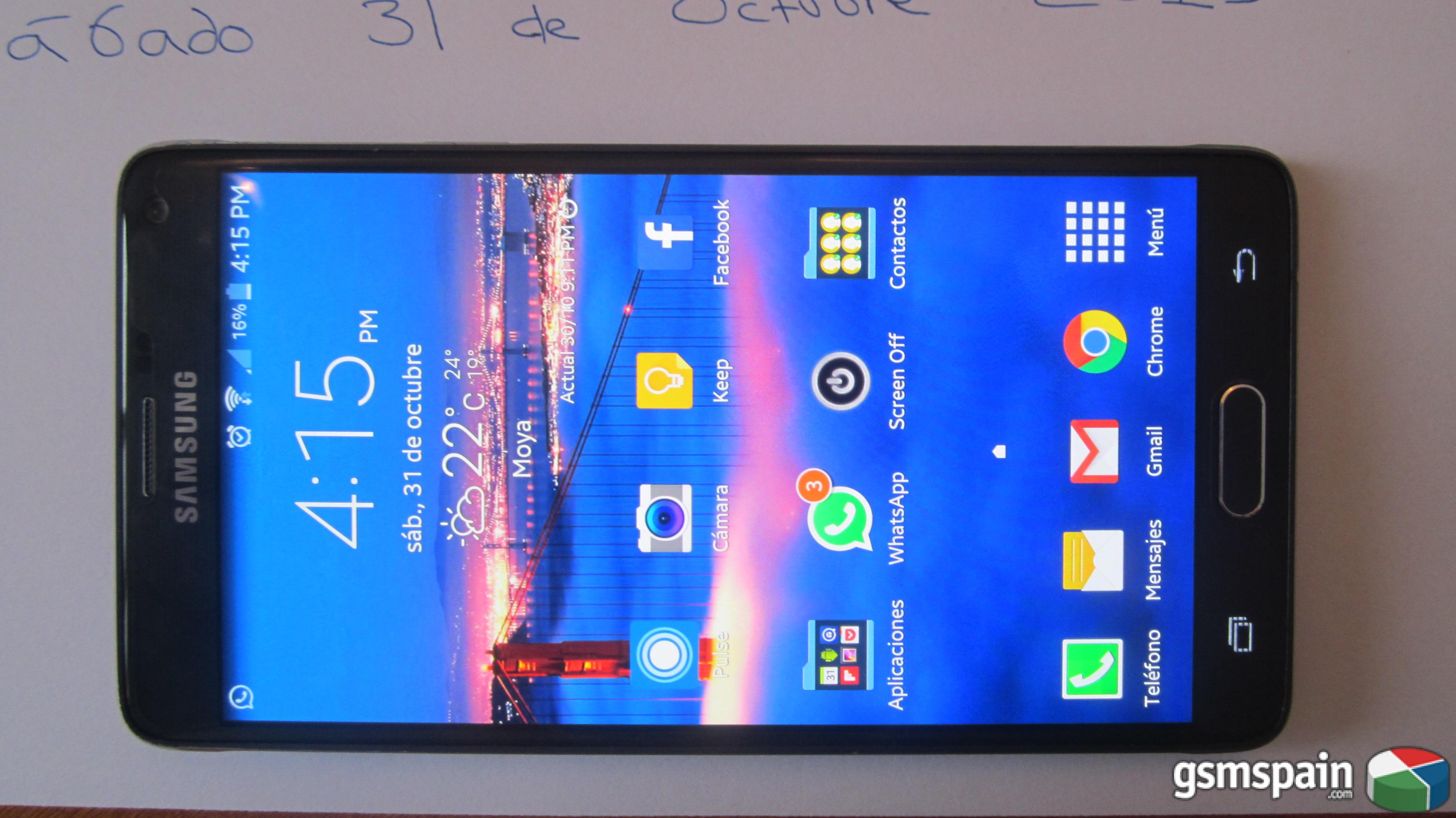 [VENDO] Samsung Galaxy Note 4 negro, libre de fbrica + extras por 320